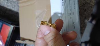 Product Review of A1 Nhẫn kim tiền trơn tài lộc trơn đơn giản from T**u V** 0