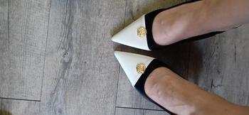 Product Review of Giày cao gót đẹp 8p, giày nữ quai hậu mũi nhọn khoá hoa da nỉ nhung siêu bền đẹp DéP Shoes from 🛌**🍒 1