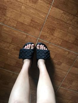 Product Review of Dép Dán Quai Vải Phong Cách Thời Trang DéP GiàY DéP GiàY Nữ Sandal Nữ Sandal Shoes Jean dép  cross from M** 1