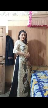 Product Review of Áo dài họa tiết xòe quạt lụa Nhật _ Mã M6 from T**t S**g ** 1