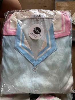 Product Review of Bộ Pyjama Lụa Xước Freesize Loang Chữ Thiết Kế Set Mặc Nhà Nữ Áo Women Kem from D**m N**n 0