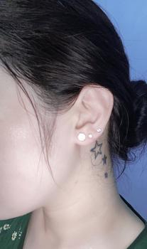 Product Review of Bông Tai Bạc 925 Xi Kim 4 Chấu [ Chuôi Đẩy ]  Đính Viên Chủ Moissanite 3mm - 8mm EX060 Hà Tuấn Jewelry from 陆** 1