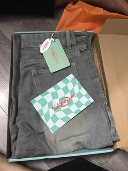 Product Review of M4 - GuZ Club - Quần Jeans dài Wash cạp cao ống rộng tôn dáng form unisex nam nữ có túi Mensswear Menswear Pants from O**🍊 1
