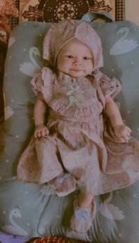 Product Review of Dress bayi 0 6 12 bulan set sepatu bandana / bonnet Setelan Baju bayi Perempuan Katun Pakaian anak Cewek from 𝙂**𝙨 0