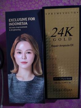 Product Review of [Holika Holika] NEW 24K Gold Ampoule ( Serum Wajah Emas) Kerutan Mencerahkan Vitamin Mengencangkan from L** S**A M** 2