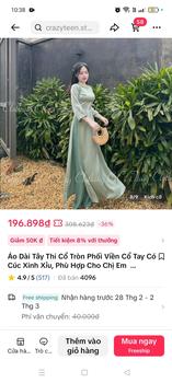 Product Review of Áo Dài Tây Thi Cổ Tròn Phối Viền Cổ Tay Có Cúc Xinh Xỉu, Phù Hợp Cho Chị Em Đi Chơi, Đám Hỏi, Đi Dạy - CiCi Thùy Clothing Nữ from l**1 0
