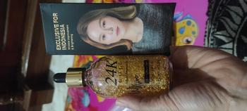 Product Review of [Holika Holika] NEW 24K Gold Ampoule ( Serum Wajah Emas) Kerutan Mencerahkan Vitamin Mengencangkan from c**e 1