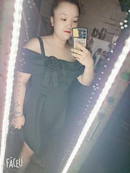 Product Review of ĐẦM ĐI TIỆC TAFTA TRỄ VAI KẾT HOA BIGSIZE 55KG - 90KG [ D002 ] Nữ Voan Women Dress from ☆** H**☆ 9**A 1