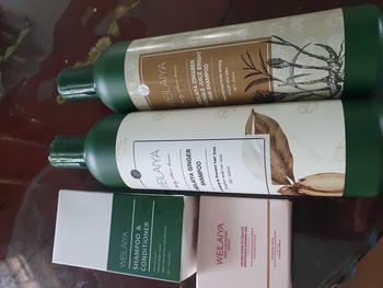 Product Review of Bộ dầu gội xả gừng Weilaiya, giảm rụng hỗ trợ mọc tóc. Gội 450ml+xả 250ml [Tặng KHĂN TẮM] from M** N**n P**n X** 0
