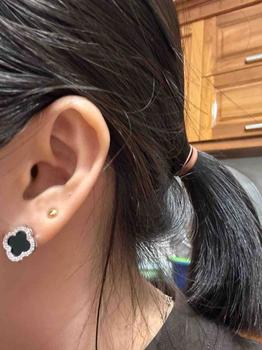 Product Review of Hoa tai giọt nước 4ly khóa đẩy bạc ý nguyên chất 925 đã xi kim from B** N**c M**h A** ❤** 0
