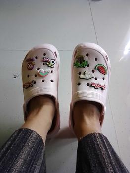 Product Review of Sandal Slop Wanita Jelly Fuji Sendal Slip On Cewek Wedges Platfrom Terbaru Sandal Rumah Fles Baim - Size 36-40 Black Pink Hitam from D**7 0