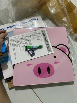 Product Review of Cân HEO Hồng Kute -  Dày 5mm -Mặt kính cường lực - Tối Đa 180kg. Theo dõi sức khỏe gia đình. from P**g T**9 1