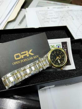 Product Review of OPK Watch for Women Original Relo Number Waterproof Luminous Stainless Calendar Gold Silver Blue Black Elegant Mini Dial Quartz Watches With Box 8110 from S**🇭 2