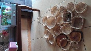 Product Review of (kecil- baca ukuran) Isi 4 keranjang rotan bulat mini tempat souvenir hiasan mahar hantaran seserahan hampers kado wadah unik hampers from R**h K**o B** T**s F**t 0
