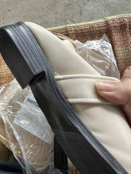 Product Review of [ D88 - chân dày tăng size ]  Sục búp bê quai ngang khuy vuông to dễ phối đồ mùa thu phong cách hàn quốc 2024 Dép sục Sandal nữ from N**n L**n 1