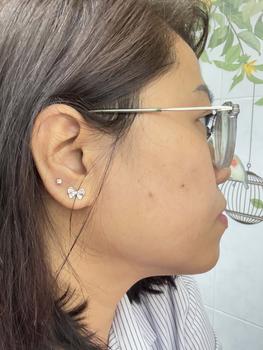 Product Review of Bông tai Bạc PNJSilver hình chiếc nơ 0000W060066 from i**y 0