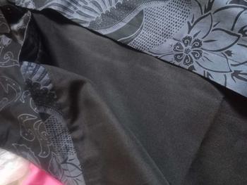 Product Review of MELEWIS HITAM Kemeja Batik Pria Lengan Panjang Warna Hitam Full Furing Katun Slimfit from A**a 1