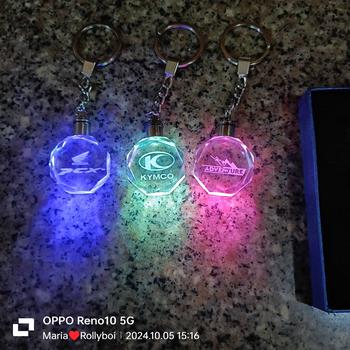 Product Review of Motorcycle LED Light KeyChain 7Color Crystal Keyring Car Key Ring Beautiful Customization Decoration for HONDA SUZUKI DUCATI YAMAHA VESPA TOYOTA Mitsubishi SOUTH RETRO MOTO from R**i 1