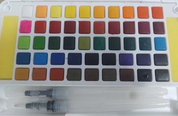 Product Review of Màu Nước Solid Water Color Cao Cấp 24/36M Kèm Bút Nước from i**🐁 0