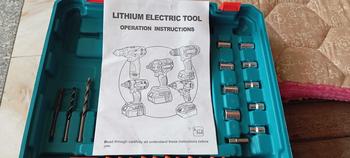 Product Review of Máy khoan pin Makita 72v tặng phụ kiện 24 chi tiết, máy khoan cầm tay 3 chức năng khoan tường, bắt vít, khoan sắt from L** D** 0