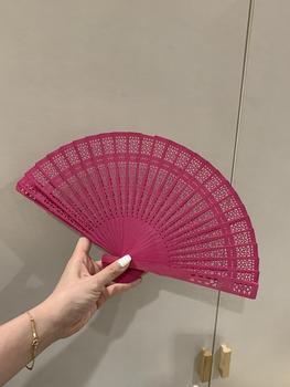 Product Review of Quạt Gấp Tre Chạm Khắc, Thời Trang, Thích Hợp Cho Đám Cưới, Tiệc Tùng, Và Trang Trí, Quạt Gỗ Trung Quốc, 1 Cái from B**🩵 2