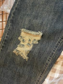 Product Review of YURI JEANS - (Vải QCCao Cấp) Quần Jeans Baggy Màu Dơ Bụi Rách Gối Chất Mền Mịn Dài94cm Nữ Pants from T** H**n 1