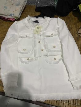 Product Review of Bộ Dạ Nữ Áo Dạ Tweed kèm Chân Váy chữ A Tua Rua Tiểu Thư xinh xắn và cá tính Top Kem from N**n K**u N**n 0