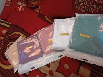 Product Review of PAKET (5+3pcs RANDOM) VOAL MIRACLE ALAINA SCARF POLOS hijab persegi Kerudung from A** L**😊 0