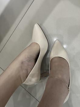 Product Review of Giày Cao Gót Nữ MŨI trơn Giày búp bê mũi nhọn nữ tính cao 5p và 7p - size 35 - size 40 mã Cotron Shoes from M**h T** 1