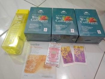 Product Review of 3 BOX WEN COLLAGEN STRAWBERRY BPOM from Y**🔥 2