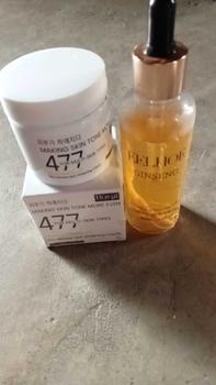 Product Review of [ซื้อ 2 แถม 2 ] 477 ครีมบำรุงผิวหน้า (ของแท้) ครีมให้ความชุ่มชื้น 100 กรัม มอยส์เจอร์ไรซิ่งแอนด์ไบรท์เทนนิ่ง + โสม ไนอาซินาไมด์ เอสเซ้นส์ 100มล. ให้ความชุ่มชื้น สดชื่น ชุ่มชื้น และดูแลผิวหน้า สกินแคร์ from เ** (**) 0