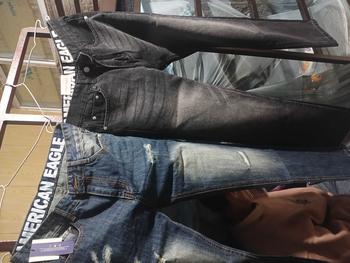 Product Review of Quần suông nam xanh rách vá hàng xịn siêu hot Menswear Pants Jean Có Túi from L**y N**n 0