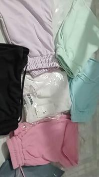 Product Review of Combo 5 Quần Short Thun Nữ Vải Nỉ Lưng Thun Co Giãn Màu Ngẫu Nhiên from m**🖤 1