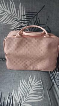 Product Review of DEVILA LUXURY NUDE PINK BOXES WATERPROOF TRAVEL BAG MEDIUM SIZE - Tas Koper Motif Kotak Mewah Murah Perempuan Mudik from A**a 0