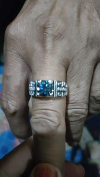 Product Review of Cincin Pria Perak Sterling Silver 925 Terbaru Batu Berlian Moissanite Asli 2.0 CT Ring adjustable Perhiasan Pria Bersertifikat GRA from i**n 0