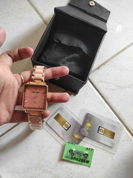 Product Review of new jam wanita analog petak bahan keramik jasmin original mesin premium bergaransi tahan air berkelas Neww from m**u 0