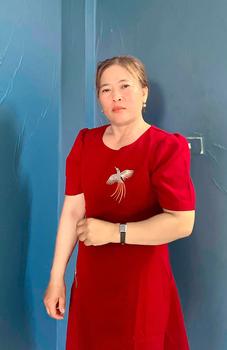 Product Review of [CG031] Đầm trung niên Bigsize MCGIN Ads, váy dự tiệc sang trọng cho mẹ | Đầm xòe thêu hải yến CG-031 Nữ Women vay  mactet from Q** B** P**R 1