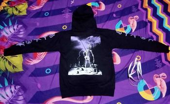 Product Review of MRJN - Black Hoodie Hollow fleece sweater from u**3 0