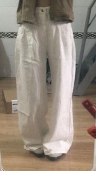 Product Review of Quần Jeans  Suông Nữ Xếp Ly Hai Cạp Kép Phối Túi Trước Chất Jeans Đẹp Pants Women from C** 0