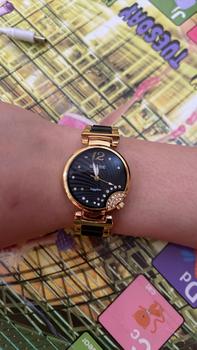 Product Review of Đồng Hồ Nữ GS Đá Ceramic 2 Màu Lựa Chọn: Đá Đen, Đá Trắng Women Titan Đeo Tay Watch Voi from M** 0
