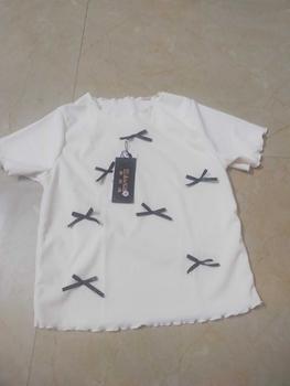Product Review of Áo thun nữ baby tee đính nơ sang chảnh hottrend 2024 new best seller vải thun tăm co dãn bốn chiều dày dặn. Top from H**m 0