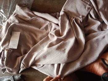 Product Review of READY STOCK GAMIS AIRFLOW LENGAN BALON SIZE XL LD 120 crinkle muslim dress Wanita Panjang from A**i 3