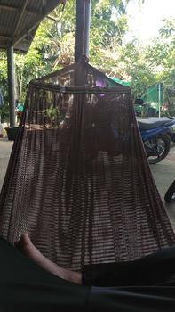 Product Review of เปล เปลญวน มีหูแขวนโครงเหล็ก ผ้านิ่ม เนื้อเหนียว มีรูระบายอากาศ เปล เปลนอน เปลไกว เปลญวนผู้ใหญ่ เปลนอนผู้ใหญ่ เปลผ้า เปลตาข่าย สำหรับนอนในป่า เปลนอนผู้ใหญ่ เนื้อผ้าดีมีคุณภาพ  ขนาด220x50 เซนติเมตร พร้อมส่ง from A**e 0