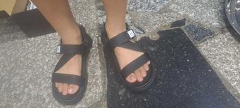 Product Review of Sandal Buenas 2828 nam nữ đế cao 3cm nhẹ êm - dép quai hậu quai chéo đi học, đi làm, đi chơi from N**h 3