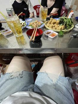 Product Review of LIGHT LEAL SHORT - Quần short jeans rách đùi form ống rộng from B**🐢 1