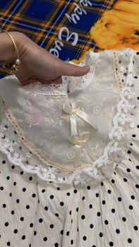 Product Review of Bộ Đồ Ngủ, Thiết Kế Ren Và Chấm Bi Ngọt Ngào Dành Cho Nữ, Áo Dài Tay, Quần Dài, Phong Cách Công Chúa, Hàng Mới Về Cho Mùa Xuân Và Mùa Thu Năm 2024 from 🍀**🍀 0