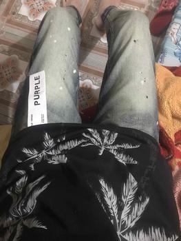 Product Review of [ TẶNG MÁC ]Quần jeans pơ pồ XX vẩy sơn 4 cúc được ktra hàng quanjeans namdep dai Pants Menswear Có Túi from K**g L** 🕳** 0