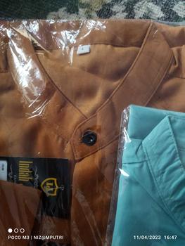 Product Review of Baju Koko Pria Dewasa Lengan Panjang Motif Kobata Qynang Kombinasi Batik Terbaru kain katun from ♏**O G**♏ 0