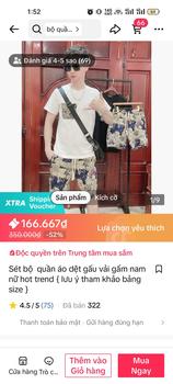 Product Review of Sét bộ  quần áo dệt gấu vải gấm nam nữ hot trend { lưu ý tham khảo bảng size } Menswear from ❤** T** T** 0
