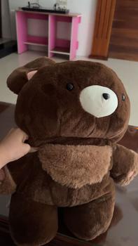 Product Review of Balo Đeo Vai gấu nâu size 45cm to sức chứa lớn, balo đi học đi chơi sành điệu độc đáo Backpack Nam Nhung Da mau balodanu from S**a b** :** 0